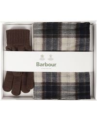 Barbour - Tartan Scarf Glove Gift Set - Lyst