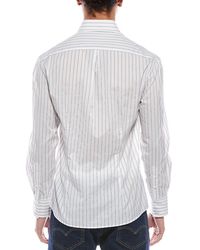 Brunello Cucinelli - Striped Button-Up Shirt - Lyst