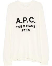 A.P.C. - Neutrals Sweaters & Knitwear - Lyst