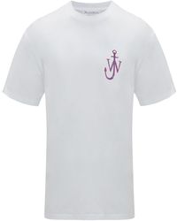 JW Anderson - White Cotton T-shirt - Lyst