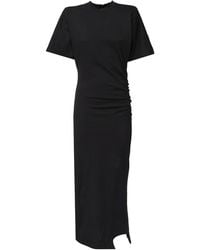 Pinko - Long Dress With Padded Shoulders - Lyst