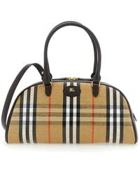 Burberry - 'Highland' Handbag With Ekd Patch On The Front And All - Lyst