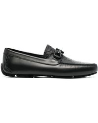 Ferragamo - Gancini Leather Loafers - Lyst