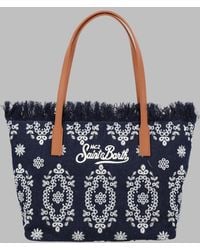 MC2 Saint Barth - Shoulder Bag City Fringed Cotton Cow Leather - Lyst