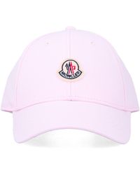 Moncler - Cotton Gabardine Baseball Cap - Lyst