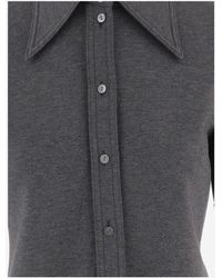 Gucci - Wool-Blend Shirt With Wide Collar Polo Tops - Lyst
