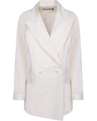 Issey Miyake - Double-Breasted Jacket - Lyst