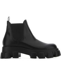 Prada - Monolith Chelsea Boots - Lyst