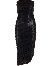 Norma Kamali - Draped Diana Midi Dress - Lyst