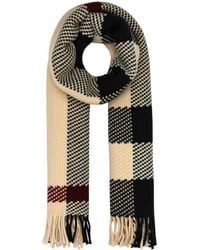 Burberry - Burberry Check Wool Scarf - Lyst