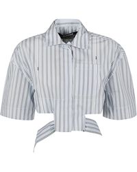 Jacquemus - Stripe Cropped Blouse - Lyst