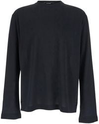 Jacquemus - 'Le T-Shirt Rond Carre' Crew Neck T-Shirt With Long Sleeves - Lyst