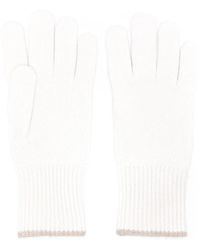 Brunello Cucinelli - Knit Gloves With Ribbed Cuffs - Lyst