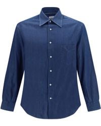 Brunello Cucinelli - Lightweight Denim Shirt - Lyst