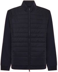 Fay - Bi-Material Sweatshirt - Lyst