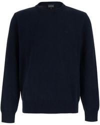 Emporio Armani - Crewneck Sweater Cotton Tops - Lyst