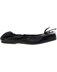 Jacquemus - Leather Square-Toe Ballet Flats - Lyst