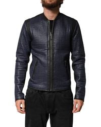 Dolce & Gabbana - Nylon Full Zip Bomber Jacket Pa+Sheep Clothing - Lyst