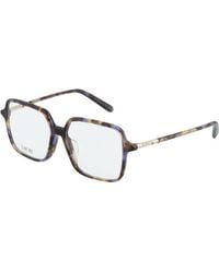 Dior - Eyeglasses Square Full Rim, Havana Frame And Clear Demo Lens Minicdos2I2400 Default Title - Lyst
