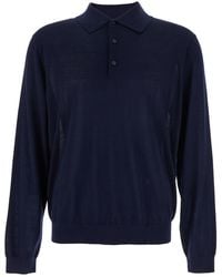 sunflower - Polo Shirt With Classic Collar And Ribbed Trims - Lyst