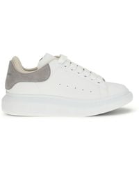 McQueen - Oversized Sneakers With Suede Heel Tab - Lyst