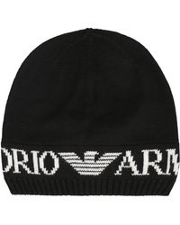 Emporio Armani - Knit Beanie And Scarf Set - Lyst