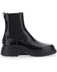 Tod's - Ankle Boots Leather Blend Sheep - Lyst
