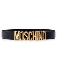 Moschino - Belt With Lettering Logo - Lyst