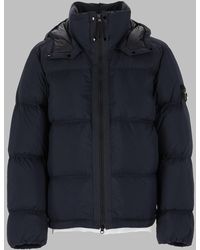Stone Island - Puffer Jacket Ripstop Removable Hood Polyamide Trench & Raincoats - Lyst