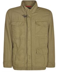 Fay - Multi-Cargo Buttoned Jacket - Lyst