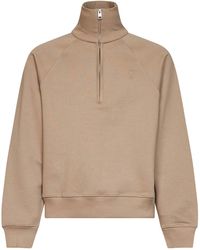 Ami Paris - Cotton Ami De Cœur Half-Zip Sweatshirt - Lyst