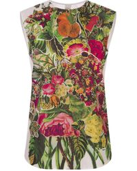 Marni - Sleeveless Top With Mystical Bloom Print - Lyst