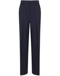 Weekend by Maxmara - Stretch Wool Canvas Palazzo Trousers Virgin - Lyst