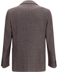 Lardini - Blazer Single-Breasted Wool-Blend Merino Wool Jacket - Lyst