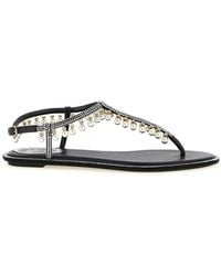 Rene Caovilla - Viscose Flat Sandals - Lyst