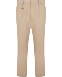 Prada - Tailored Trousers Cotton - Lyst