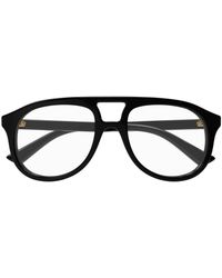 Gucci - Aviator Frame Glasses - Lyst