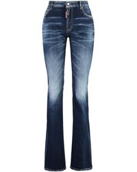 DSquared² - Twiggy Flared Jeans Cotton - Lyst