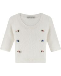 Alessandra Rich - 'Carded Mohair' Sweater - Lyst