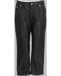 McQ - Trousers Faux Leather Polyester - Lyst