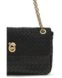 Bottega Veneta - Shoulder Bag Intreccio-Brass Lamb Leather - Lyst