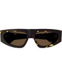 Bottega Veneta - Bv1277S Tri-Fold-Line New Classic 002 Sunglasses - Lyst