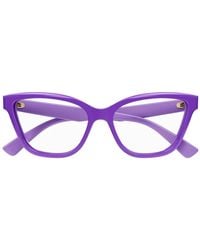 Gucci - Gg1589O Linea Lettering Eyeglasses - Lyst