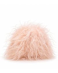 Yves Salomon - Powder Ostrich Feather Clutch Bag - Lyst