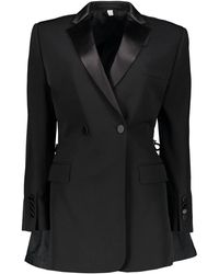 Burberry - Double Breasted Blazer - Lyst