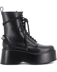 DSquared² - Lace Up Leather Boots - Lyst