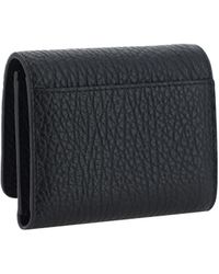 Maison Margiela - Grained Leather Wallet Calf Bos Taurus - Lyst