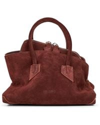 The Attico - Light Chocolate "La Passeggiata Mini" Top Handle Bag - Lyst