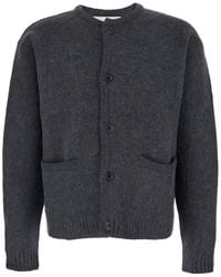Tonywack - Crew Neck Sweater With Front Pockets And Brushed Effect - Lyst