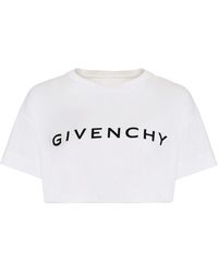 Givenchy - Cropped Logo T-Shirt - Lyst